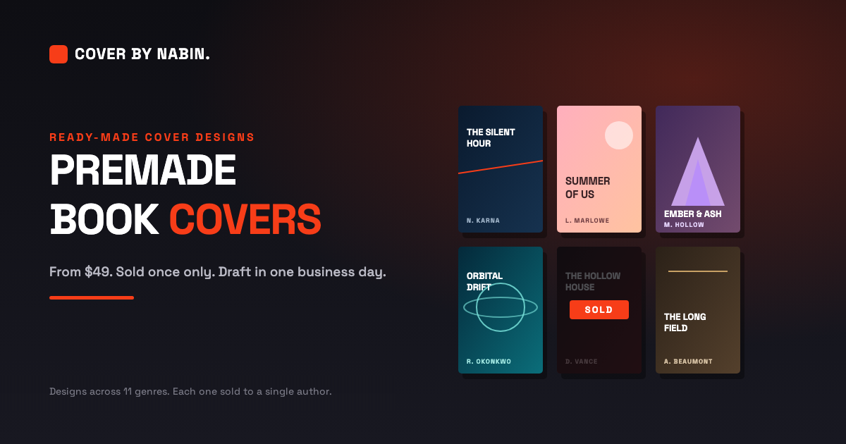 Premade Book Covers: The Complete Guide to Buying One