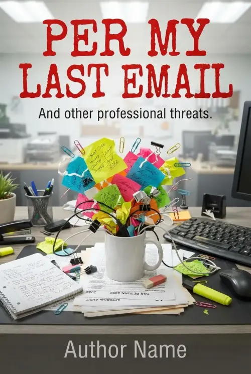 Premade Comedy book cover design 16 available for exclusive purchase