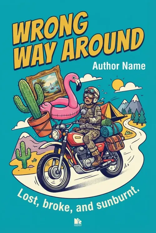 Premade Comedy book cover design 17 available for exclusive purchase